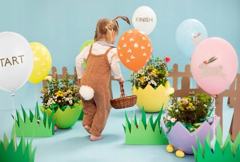 Balony zajączki na Wielkanoc ozdoby wielkanocne x5 Balony zajączki na Wielkanoc ozdoby wielkanocne x5