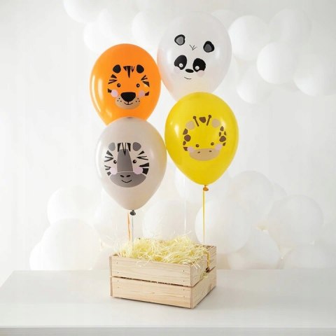 Balony zwierzątka safari tygrys zebra żyrafa panda Balony zwierzątka safari tygrys zebra żyrafa panda