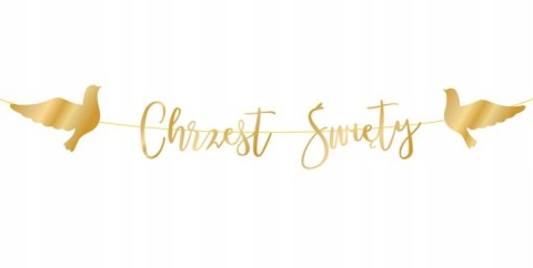 Baner girlanda napis dekoracja na Chrzest Święty Baner girlanda napis dekoracja na Chrzest Święty