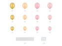 Girlanda balonowa ze stelażem Serce, różowy, 160 cm Girlanda balonowa ze stelażem Serce, różowy, 160 cm
