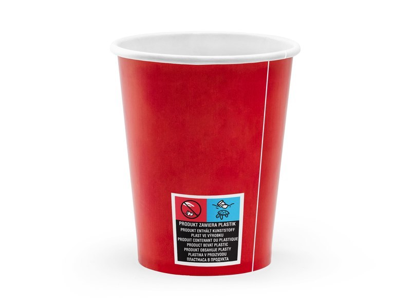 Kubeczki Piraci, czerwony, 220ml (1 op. / 6 szt.) Kubeczki Piraci, czerwony, 220ml (1 op. / 6 szt.)