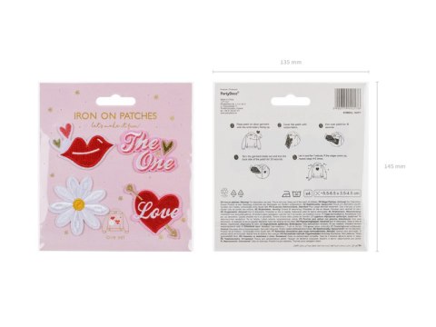 Naprasowanki Love, mix, 5.5-6.5x3.5-4.5cm (1 op. / 4 szt.) Naprasowanki Love, mix, 5.5-6.5x3.5-4.5cm (1 op. / 4 szt.)