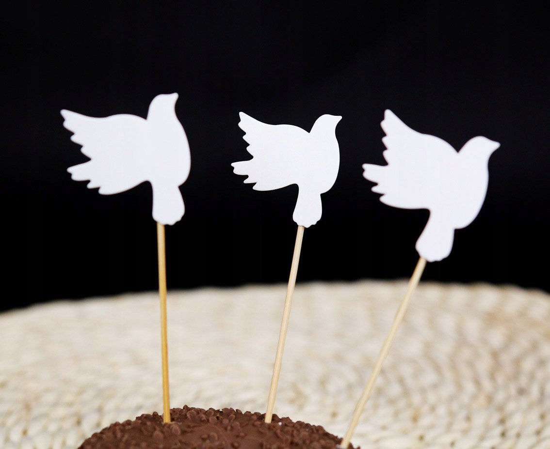 Pikery topper ozdoby na tort Komunię Chrzest Ślub Pikery topper ozdoby na tort Komunię Chrzest Ślub