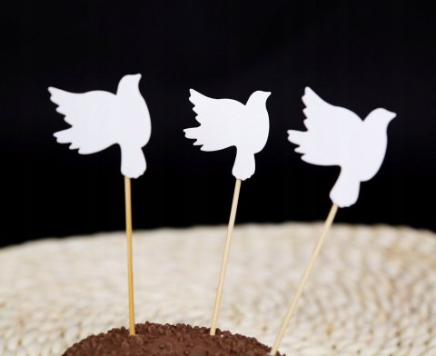 Pikery topper ozdoby na tort Komunię Chrzest Ślub Pikery topper ozdoby na tort Komunię Chrzest Ślub