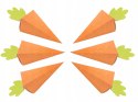 Pudełka marchewki dekoracje ozdoby na Wielkanoc x6 Pudełka marchewki dekoracje ozdoby na Wielkanoc x6