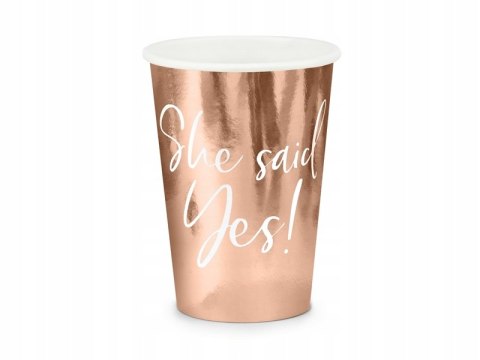 Talerzyki kubeczki rosegold wieczór panieński 6os. Talerzyki kubeczki rosegold wieczór panieński 6os.