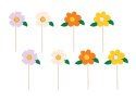 Toppery na tort Kwiaty, mix, 13 cm (1 op. / 8 szt.) Toppery na tort Kwiaty, mix, 13 cm (1 op. / 8 szt.)