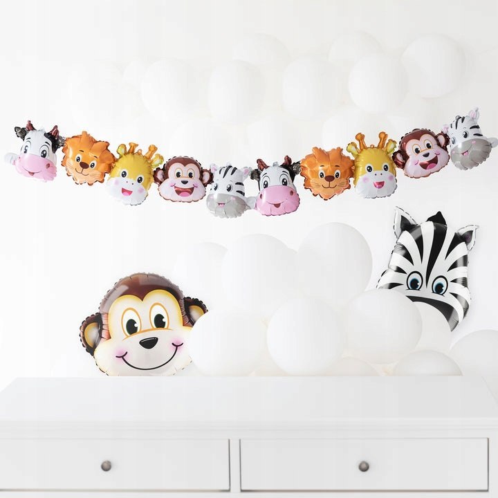 Zestaw balony zwierzątka na każde 1-9 urodziny Zestaw balony zwierzątka na każde 1-9 urodziny