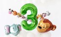 Zestaw balony zwierzątka na każde 1-9 urodziny Zestaw balony zwierzątka na każde 1-9 urodziny