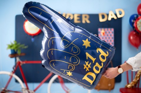 Balon foliowy #1 Dad, 46 x 86.5 cm, mix Balon foliowy #1 Dad, 46 x 86.5 cm, mix