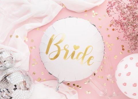 Balon foliowy Bride 45cm, biały Balon foliowy Bride 45cm, biały