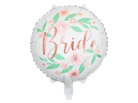 Balon foliowy Bride kwiaty 45cm, biały Balon foliowy Bride kwiaty 45cm, biały