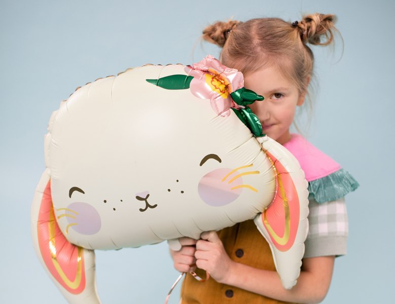 Balon foliowy Królik, 65x55 cm, mix Balon foliowy Królik, 65x55 cm, mix