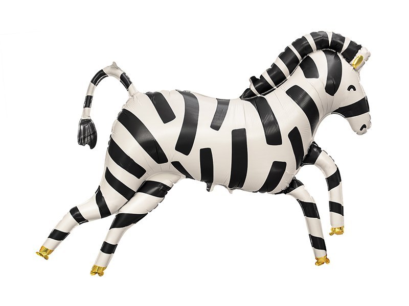 Balon foliowy Zebra, 115x85 cm, mix Balon foliowy Zebra, 115x85 cm, mix