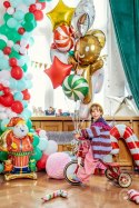 Balon foliowy stojący Mikołaj, 63x106 cm, mix Balon foliowy stojący Mikołaj, 63x106 cm, mix