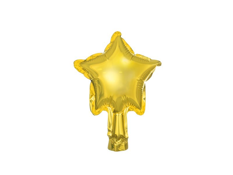 Balony foliowe Gwiazdka, 12cm, złoty (1 op. / 25 szt.) Balony foliowe Gwiazdka, 12cm, złoty (1 op. / 25 szt.)