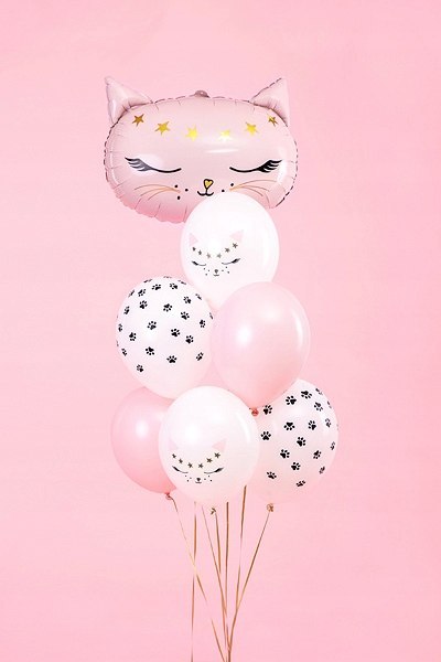Balony kotki dekoracje z kotem kubeczki serwetki Balony kotki dekoracje z kotem kubeczki serwetki