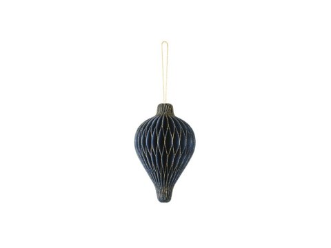 Bombka papierowa honeycomb Latarnia, granat, 13,2x15cm Bombka papierowa honeycomb Latarnia, granat, 13,2x15cm