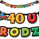 Dekoracje balony cyfry ZESTAW na 40 urodziny HEL Dekoracje balony cyfry ZESTAW na 40 urodziny HEL