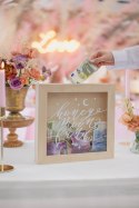 Drewniana skarbonka - Honeymoon fund, mix, 6x30x30 Drewniana skarbonka - Honeymoon fund, mix, 6x30x30