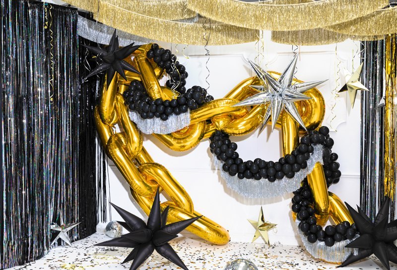 Girlanda balonowa Łańcuch, złoty, 6,7 m (1 op. / 14 szt.) Girlanda balonowa Łańcuch, złoty, 6,7 m (1 op. / 14 szt.)