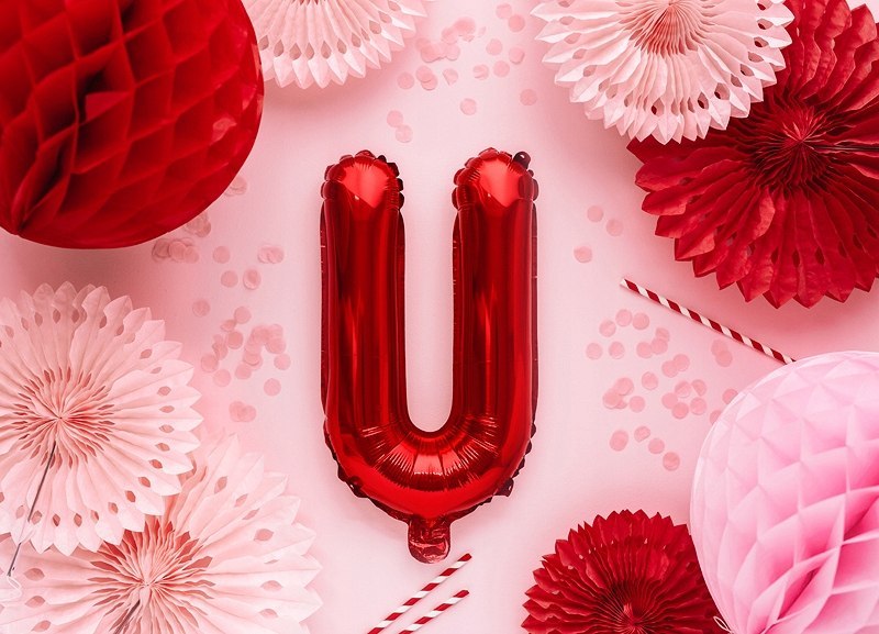 Napis Kocham Cię balony I LOVE U ozdoby WALENTYNKI Napis Kocham Cię balony I LOVE U ozdoby WALENTYNKI