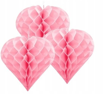 Zawieszki serca 3D dekoracje na Walentynki Wesele Zawieszki serca 3D dekoracje na Walentynki Wesele