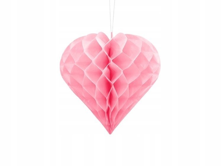 Zawieszki serca 3D dekoracje na Walentynki Wesele