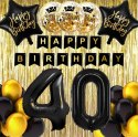 Zestaw balony cyfry czarne na KAŻDE urodziny 10-99 Zestaw balony cyfry czarne na KAŻDE urodziny 10-99