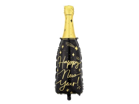 Balon foliowy Butelka Happy New Year, 39,5x98 cm, mix Balon foliowy Butelka Happy New Year, 39,5x98 cm, mix