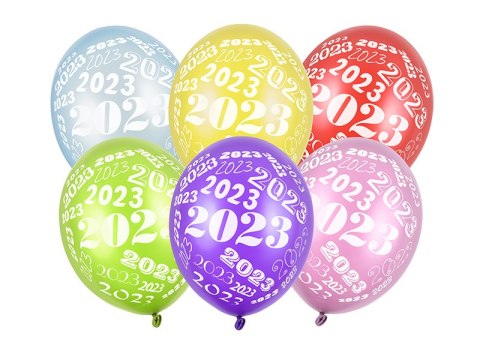 Balony 30cm, 2023, Metallic mix (1 op. / 50 szt.) Balony 30cm, 2023, Metallic mix (1 op. / 50 szt.)