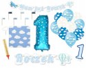 Balony girlanda serwetki topper zestaw na roczek Balony girlanda serwetki topper zestaw na roczek