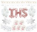 Balony girlandy płatki róż ZESTAW na komunię IHS Balony girlandy płatki róż ZESTAW na komunię IHS