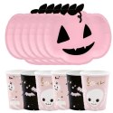 Kubeczki talerzyki dynia papierowe na Halloween x6 Kubeczki talerzyki dynia papierowe na Halloween x6