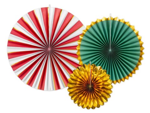Rozety dekoracyjne, mix, 26-43 cm (1 op. / 3 szt.) Rozety dekoracyjne, mix, 26-43 cm (1 op. / 3 szt.)