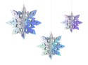 Zawieszki dekoracyjne Śnieżynki, opalizujący, 15-25 cm (1 op. / 6 szt.) Zawieszki dekoracyjne Śnieżynki, opalizujący, 15-25 cm (1 op. / 6 szt.)