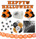Zestaw dekoracje ozdoby balony sieć na Halloween Zestaw dekoracje ozdoby balony sieć na Halloween