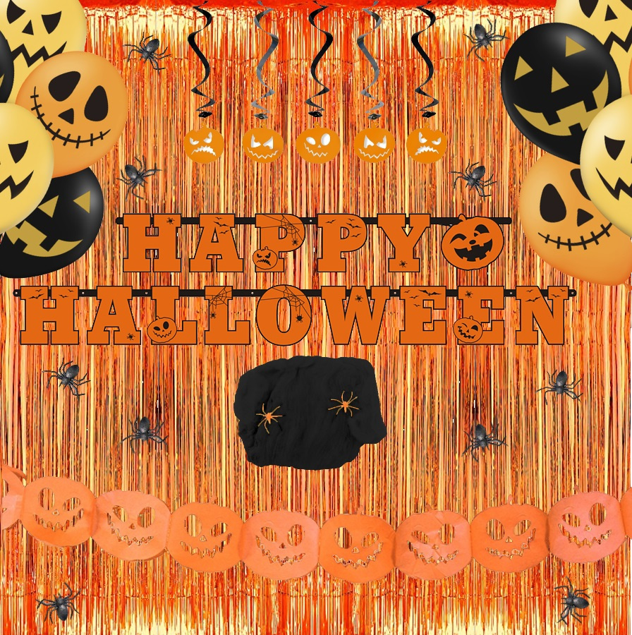 Zestaw dekoracje ozdoby dynia sieć na Halloween Zestaw dekoracje ozdoby dynia sieć na Halloween