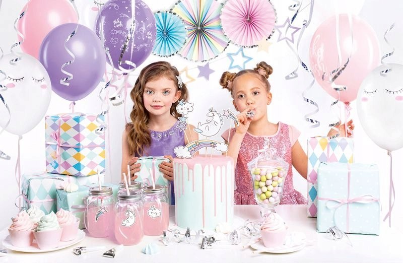 Balony baner zestaw ozdoby Jednorożec na urodziny Balony baner zestaw ozdoby Jednorożec na urodziny