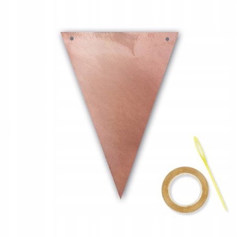 Chorągiewki rosegold girlanda dekoracja panieński Chorągiewki rosegold girlanda dekoracja panieński