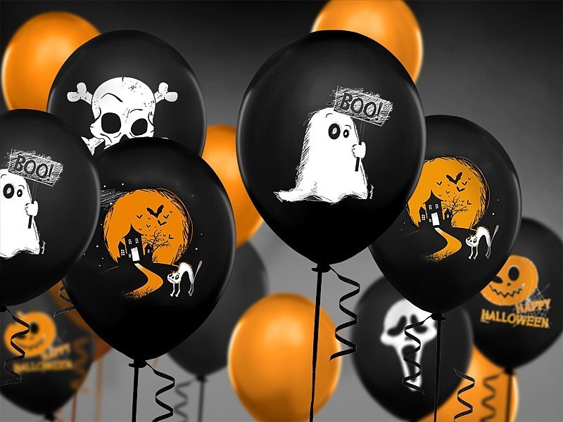 Dekoracje na Halloween balony baner pajęczyny 21el Dekoracje na Halloween balony baner pajęczyny 21el
