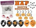 Dekoracje na Halloween balony pająki napis ZESTAW Dekoracje na Halloween balony pająki napis ZESTAW