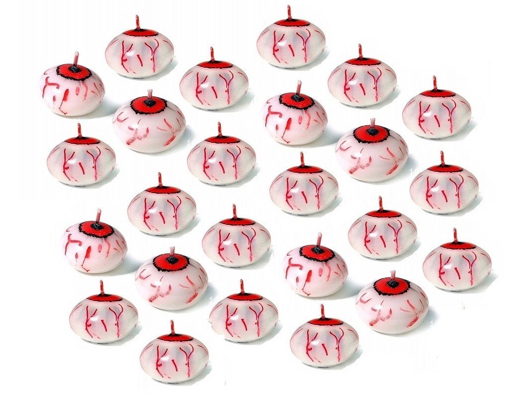 Świeczka pływająca oko dekoracja na Halloween x25 Świeczka pływająca oko dekoracja na Halloween x25