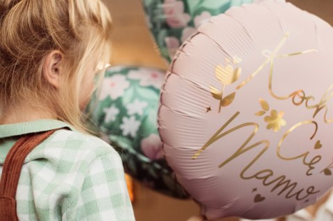 Balon foliowy "Kocham Cię Mamo", 45 cm, różowy Balon foliowy "Kocham Cię Mamo", 45 cm, różowy