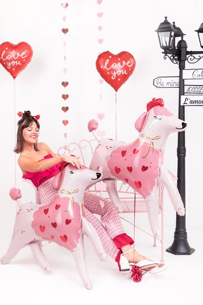 Balon foliowy Pudel, 119x108 cm, mix Balon foliowy Pudel, 119x108 cm, mix