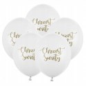 Balony na Chrzest Święty białe złote gołąb HEL x7 Balony na Chrzest Święty białe złote gołąb HEL x7