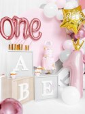 Balony róż dekoracje ozdoby na roczek 1 urodziny Balony róż dekoracje ozdoby na roczek 1 urodziny