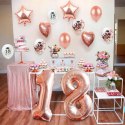 Balony z konfetti baner girlanda na 70 urodziny