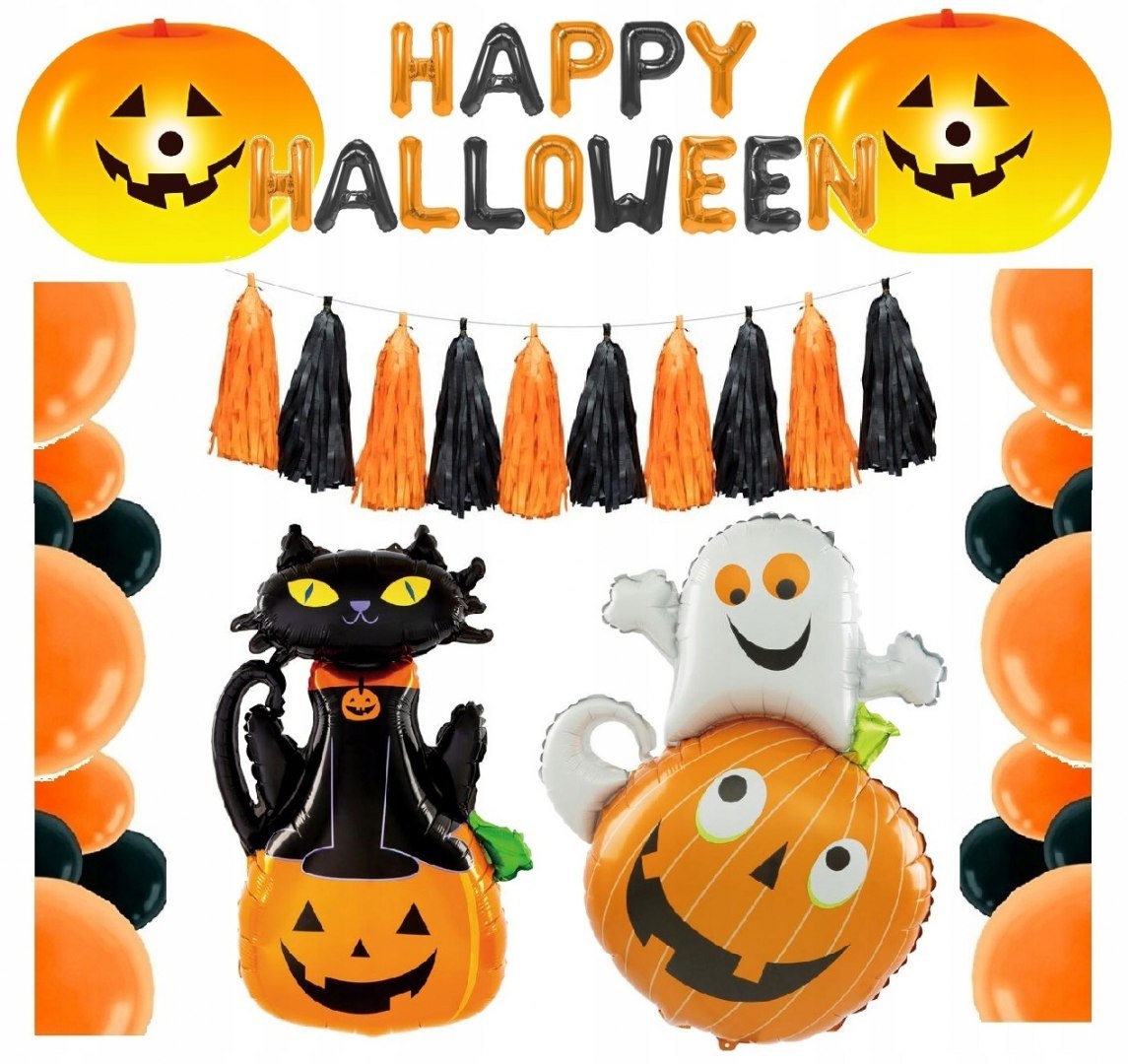 Dekoracje Halloween balony ozdoby dynie duchy LED Dekoracje Halloween balony ozdoby dynie duchy LED