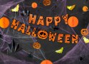 Girlanda baner Happy Halloween z dynią napis 185cm Girlanda baner Happy Halloween z dynią napis 185cm